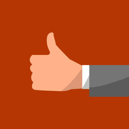 Picture of hand with thumb upのイラスト素材