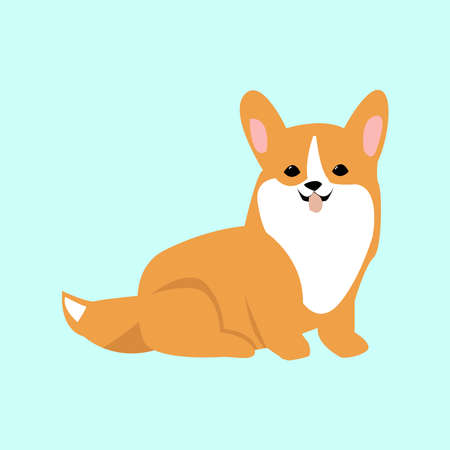 Picture of a dog on a backgroundのイラスト素材