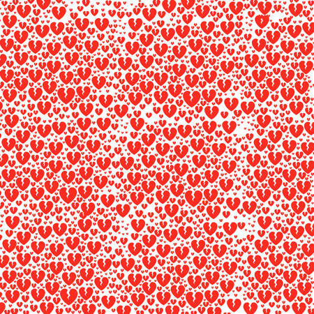 Broken Hearts background on a white background