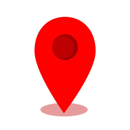 geolocal red sign on a backgroundのイラスト素材