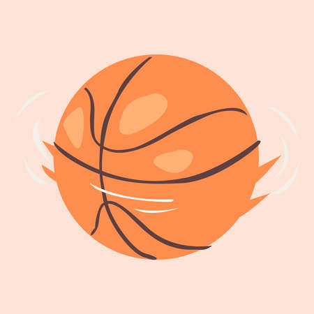 Basketball ball picture. Logo Vector illustrationのイラスト素材