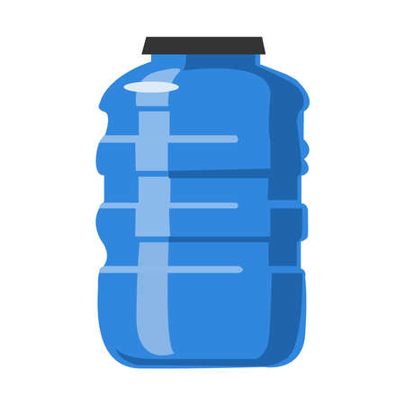 Picture of a plastic barrel. Vector illustration on a white backgroundのイラスト素材