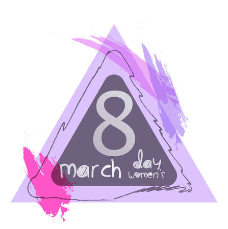 greeting card illustration for March 8のイラスト素材