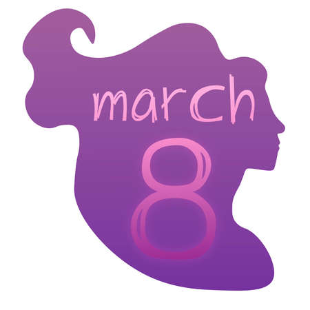 greeting card illustration for March 8のイラスト素材