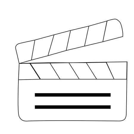 Black video icon on a backgroundのイラスト素材