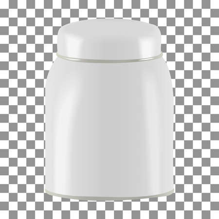 Realistic picture of jars on transparent backgroundのイラスト素材