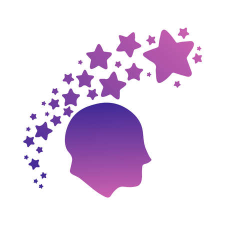 Little man logo on a backgroundのイラスト素材