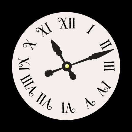Wall clock picture. Logo illustrationのイラスト素材