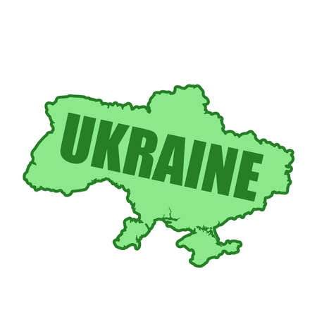 Ukraine map icon on a backgroundのイラスト素材