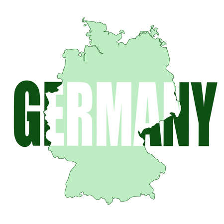 Germany map icon on a backgroundのイラスト素材