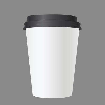 Picture of realistic coffee cup on backgroundのイラスト素材