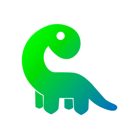 Dinosaur icon on a white background.のイラスト素材