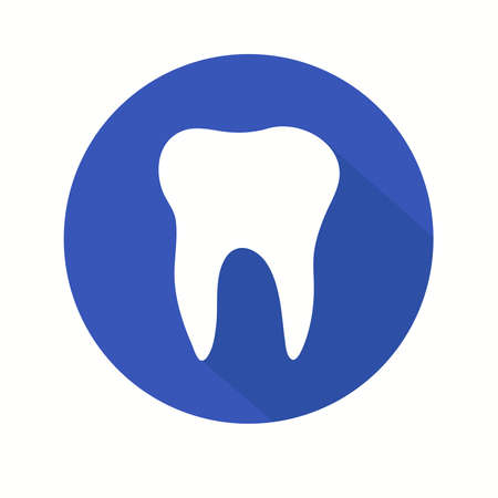 Tooth icon on a backgroundのイラスト素材