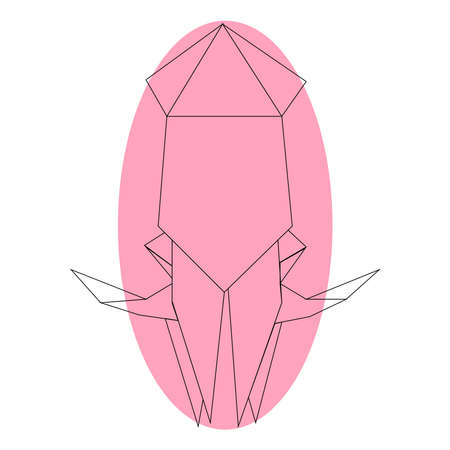 picture of squid in line style on a backgroundのイラスト素材