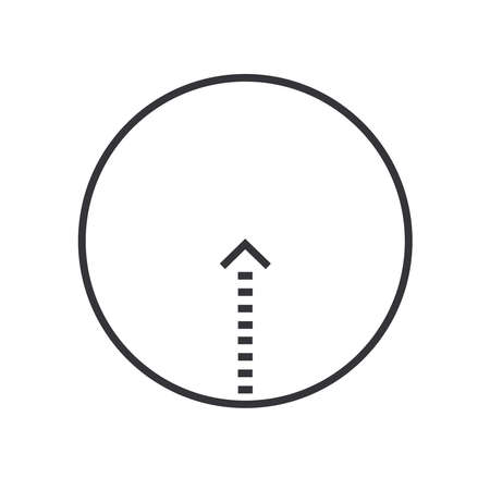 Sniper scope icon. Logo Vector illustrationのイラスト素材