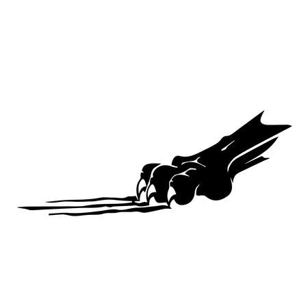 Panther Claw Side View, illustrationのイラスト素材