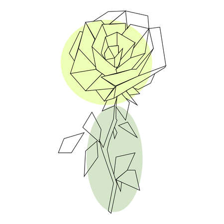 Rose icon on a white backgroundのイラスト素材