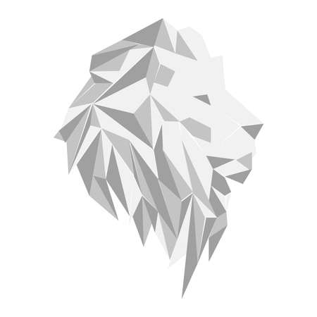 picture of lion head on a backgroundのイラスト素材