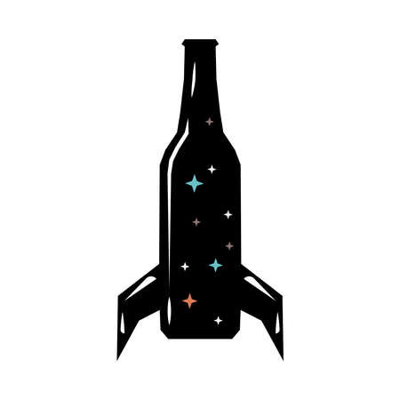 bottle  on a white backgroundのイラスト素材