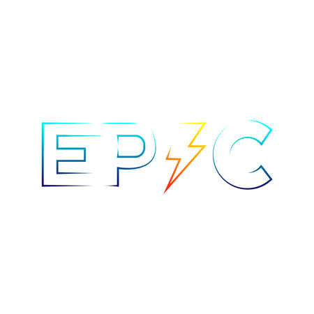 Epic word  icon on a backgroundのイラスト素材