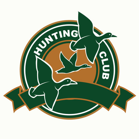 Hunting club logo on a backgroundのイラスト素材