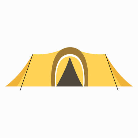 Picture of a tent on a white background.のイラスト素材