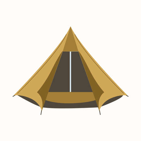 Picture of a tent on a white background.のイラスト素材
