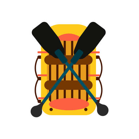 Picture of a boat on a white background.のイラスト素材