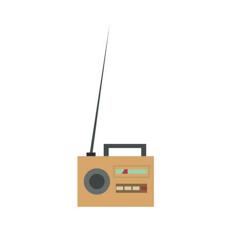 Radio on a white background.のイラスト素材