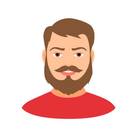 Picture of man / guy on a white background.のイラスト素材