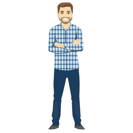 Picture of man / guy on a white background.のイラスト素材