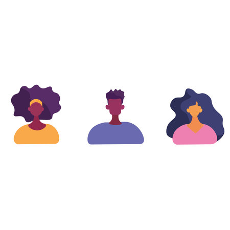 People icon on a white background.