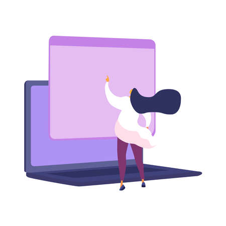 Computer infographics on a white background.のイラスト素材