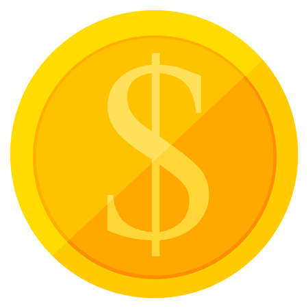 Penny sign on a white background.のイラスト素材