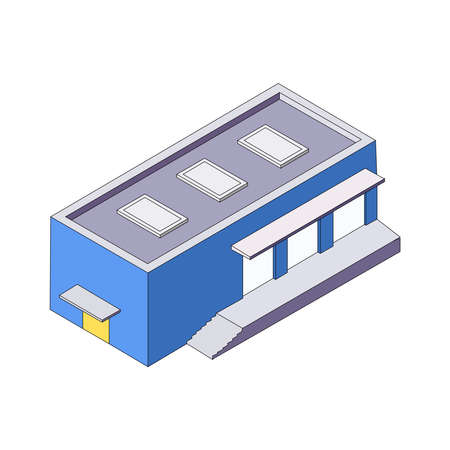 3d house on a white background.のイラスト素材