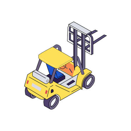 Loader on a white background.のイラスト素材