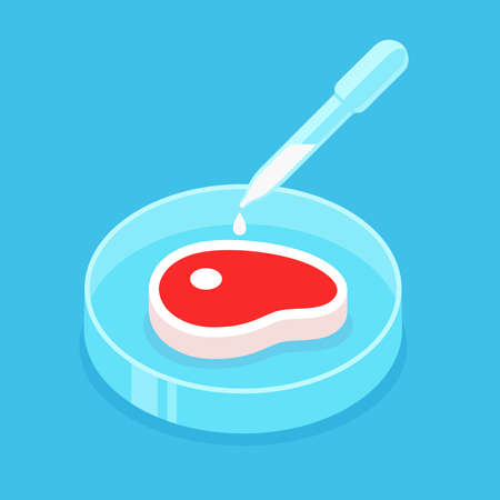 Meat smear icon on white background.のイラスト素材