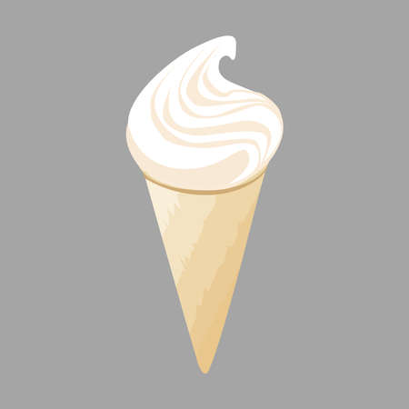 Picture of ice cream. Dessert.のイラスト素材