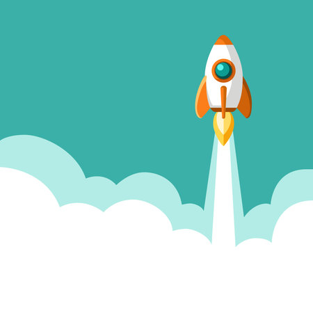 Picture of a spaceship. Space concept, space exploration.