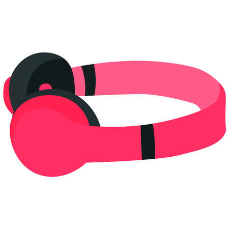 Headphone icon on a white background.のイラスト素材