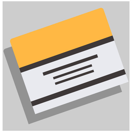Business cards icon on gray background.のイラスト素材