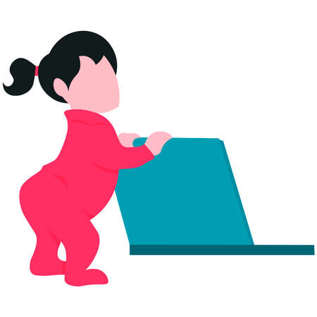 Baby icon on a white background.のイラスト素材