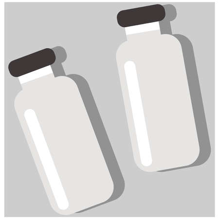 Vaccine jar icon . Vector illustrationのイラスト素材