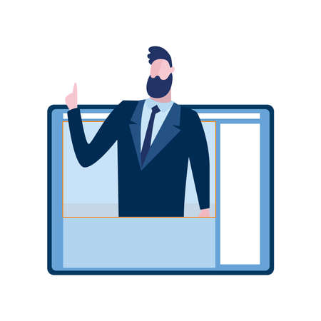 Picture of a tablet on a white background.のイラスト素材