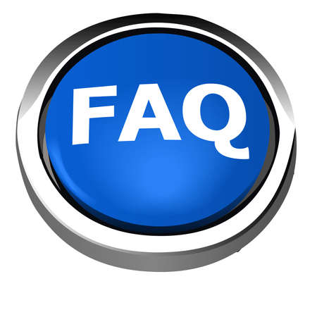 Picture of FAQ button on a white background.のイラスト素材