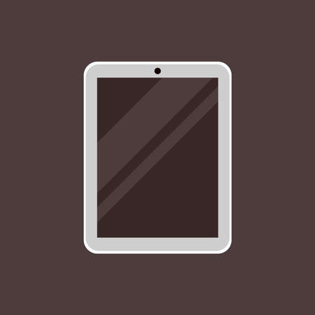 Picture of a tablet on a white background.のイラスト素材