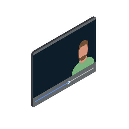 Picture of a tablet on a white background.のイラスト素材