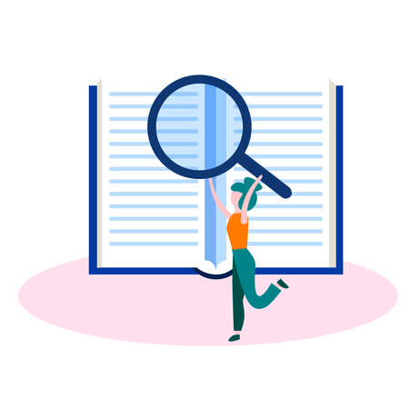 Learning concept. Books office computerのイラスト素材