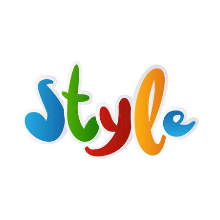 Stylish inscription Style. Vector illustrationのイラスト素材