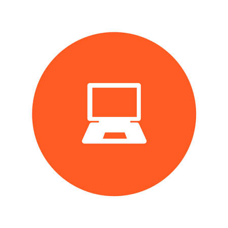 Computer logo on a white background.のイラスト素材